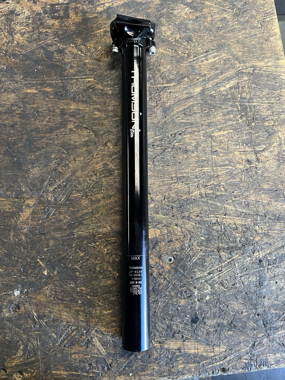 Thomson Elite SP-E128 Aluminum Bicycle Seatpost Black 30.9x367mm