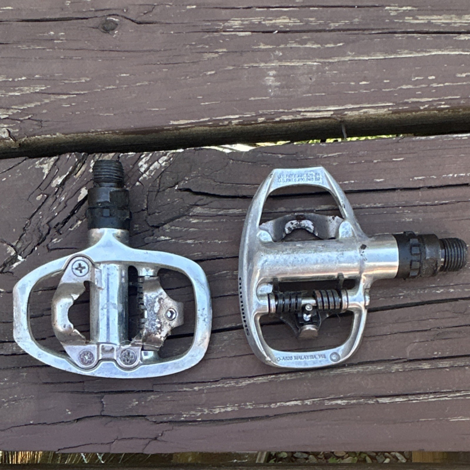 Shimano PD-A520 Clipless Road Pedals Aluminum 9/16in Silver