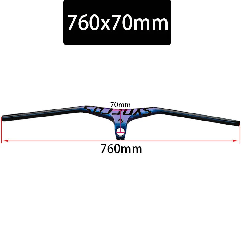 Carbon Integrated Cockpit Handlebar for Mountain Bike 28.6mm Diameter 680-800mm