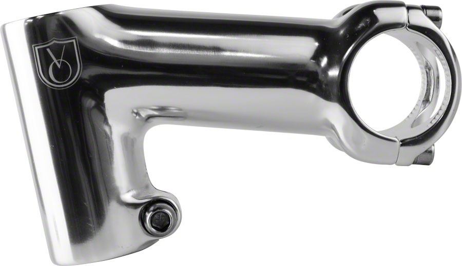 Velo Orange Tall-Stack Stem – 100mm, 31.8 Clamp, -17, 1 1/8″, Aluminum, Silver
