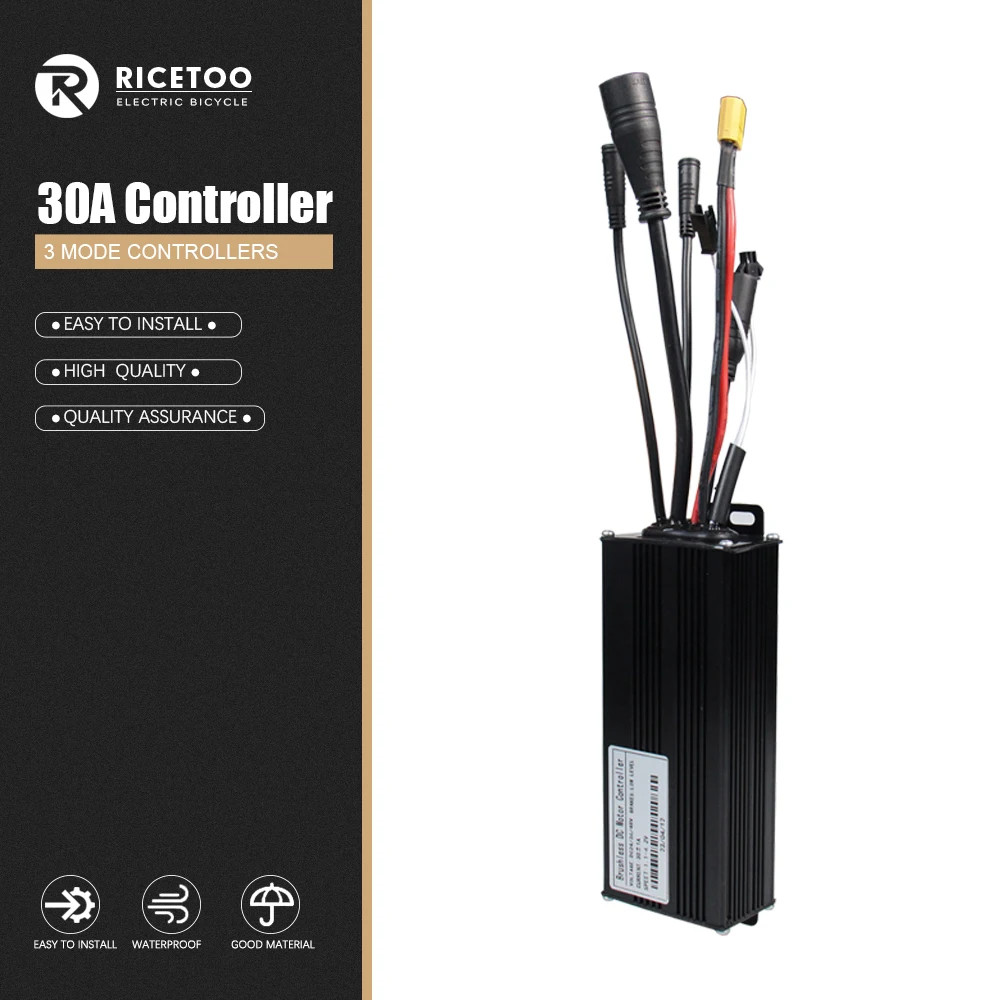 Three-Mode Ebike Controller 17-40A 36/48V 350-1000W S866 LCD Learning Function