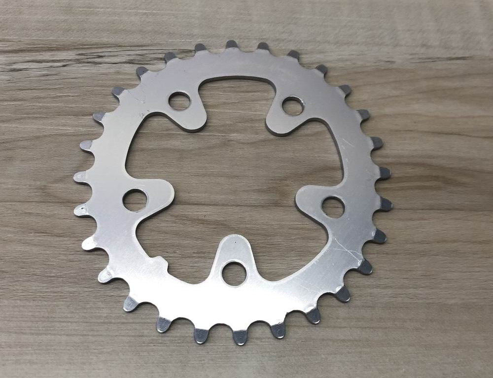 Vintage SHIMANO BIOPACE 28 Tooth Aluminum Chainring ~ 28T / 74mm BCD
