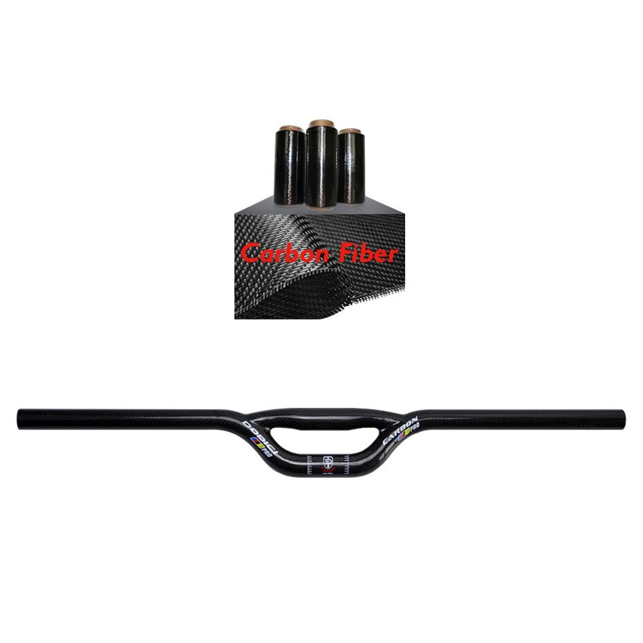 Carbon Fiber mtb Bike Handlebar 25.4mm Flat Bar for BMX City Fixie Bicycle