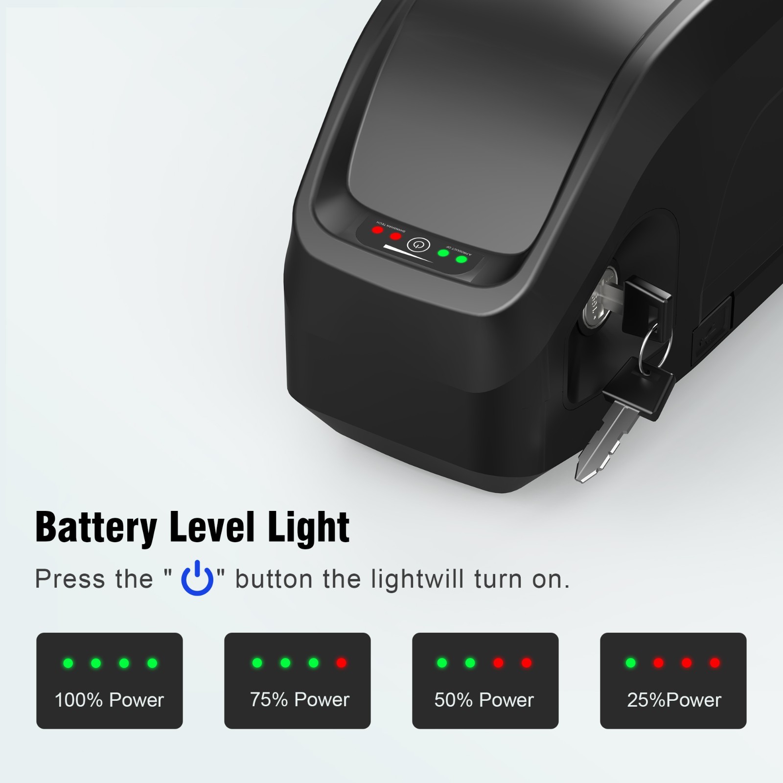 48V 17.5Ah Hailong Ebike Lithium Battery 40A BMS with Samsung Cells 100-1500W