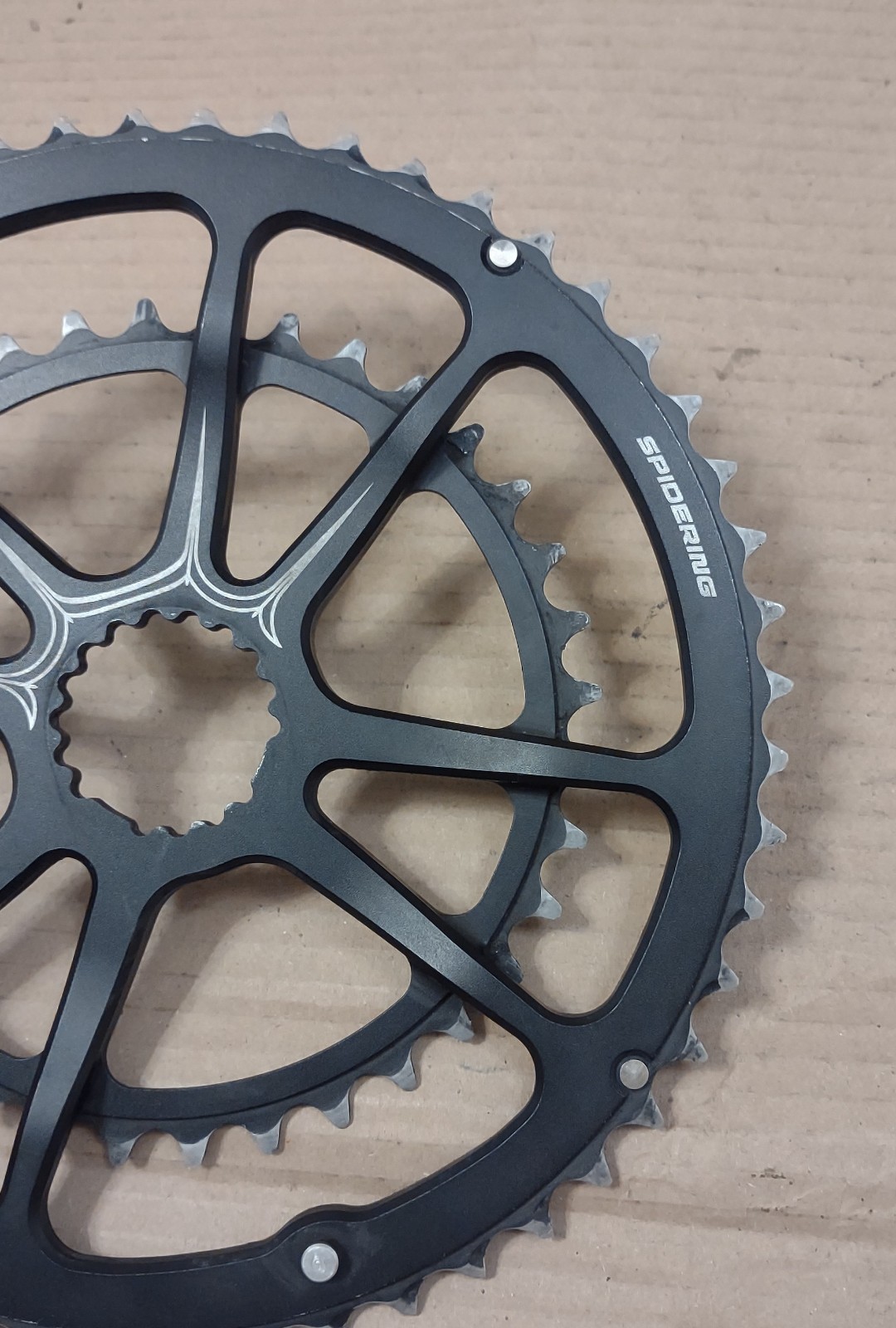 Vintage Bike Cannondale Alloy Spidering Chainring Set 36-52 Tooth