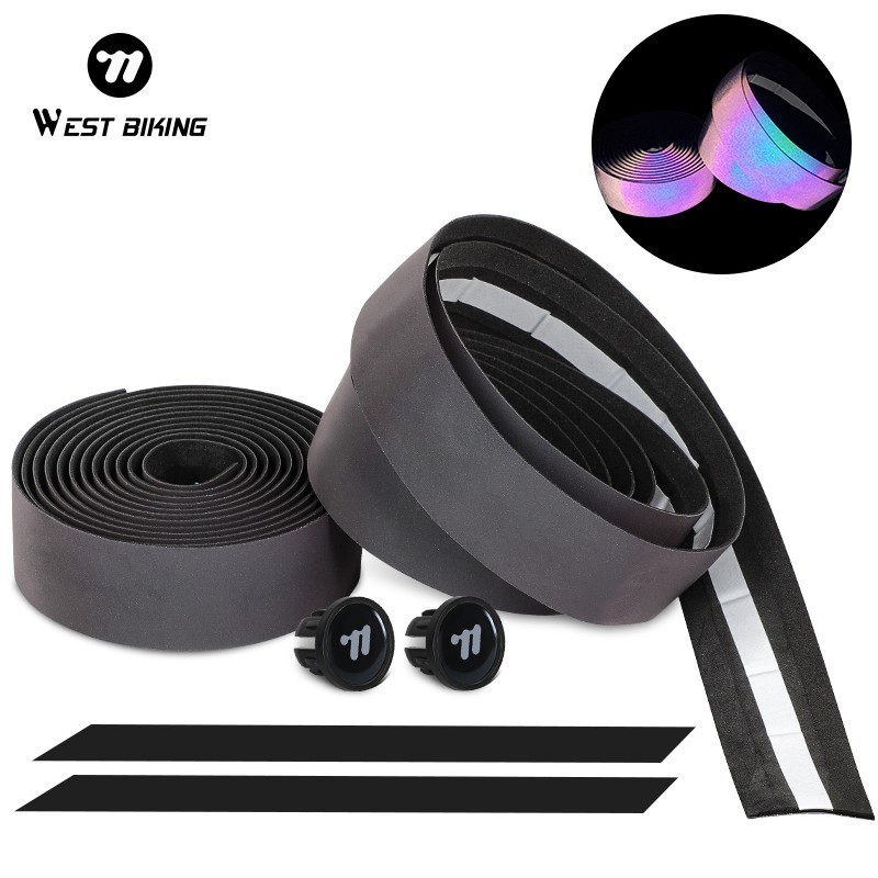WEST BIKING Reflective Road Bike Bicycle Handlebar Tape Cycling Bar Tape Wrap