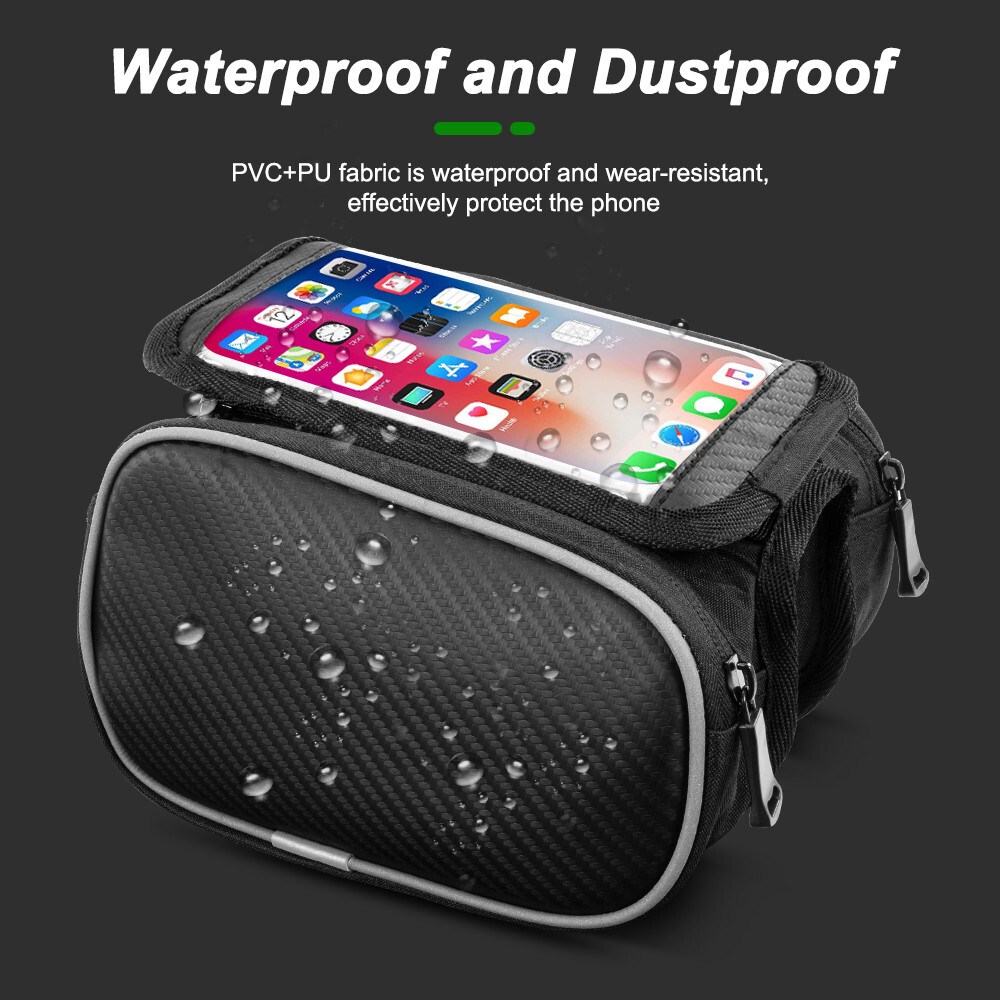 Bicycle Cycling Bike Front Top Tube Frame Bag MTB Waterproof Phone Holder Case