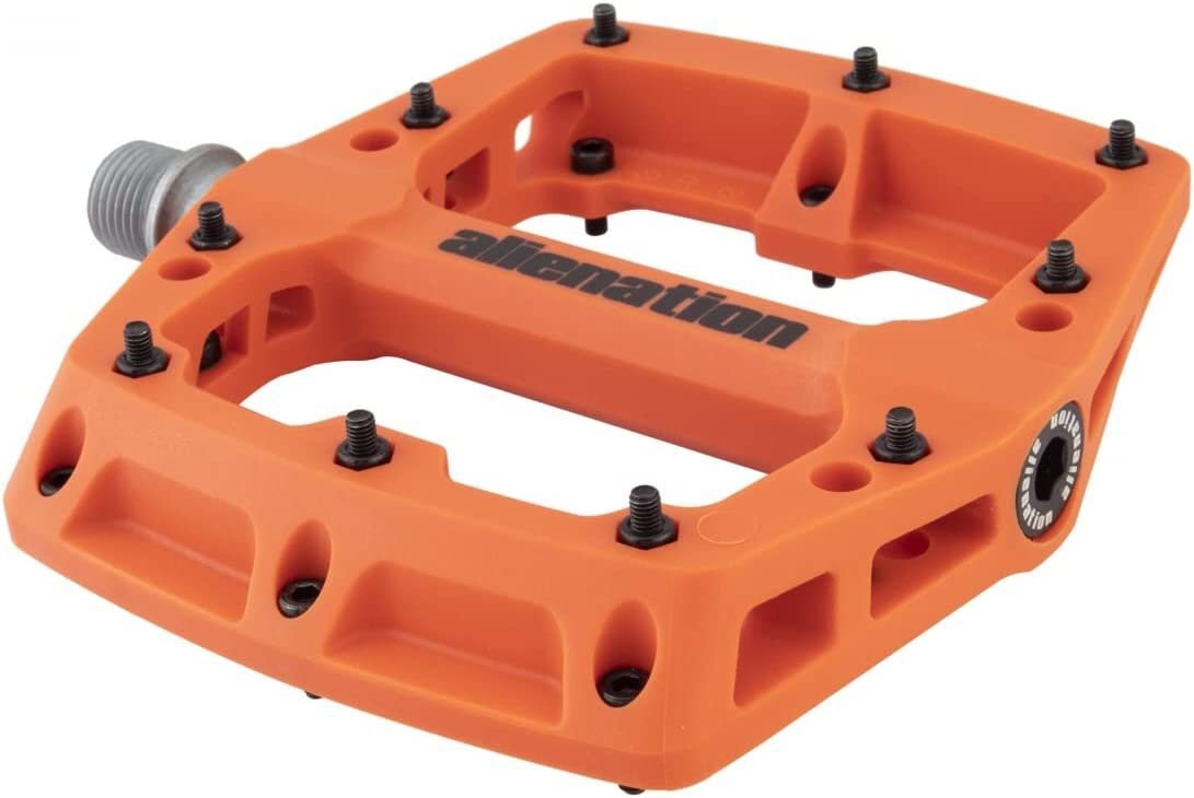 Alienation Foothold Platform Pedals 9/16″ – Durable Thermoplastic Orange