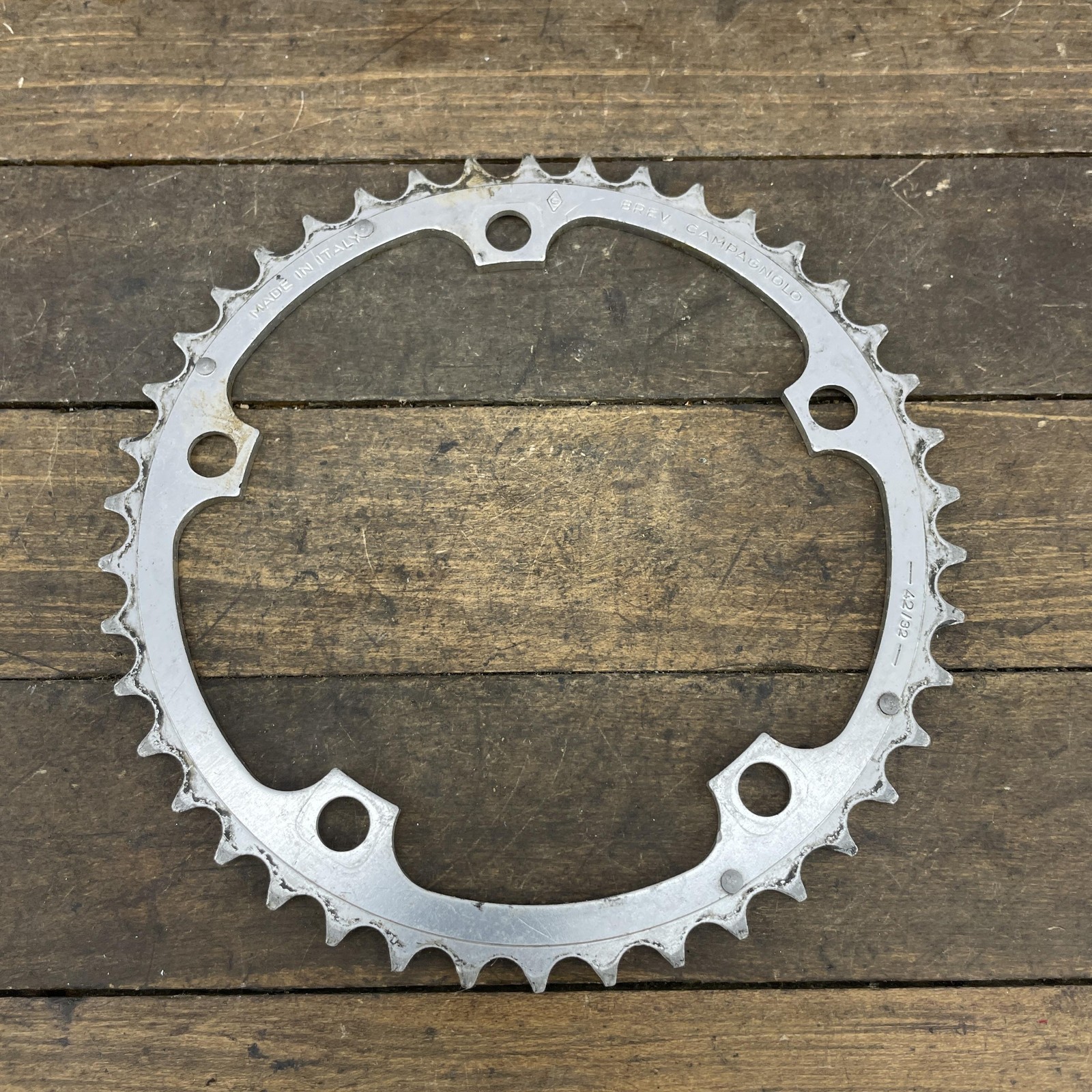Vintage Campagnolo Chainring 42t 135 BCD Road Bike Made in Italy 45g Brev 5-Bolt