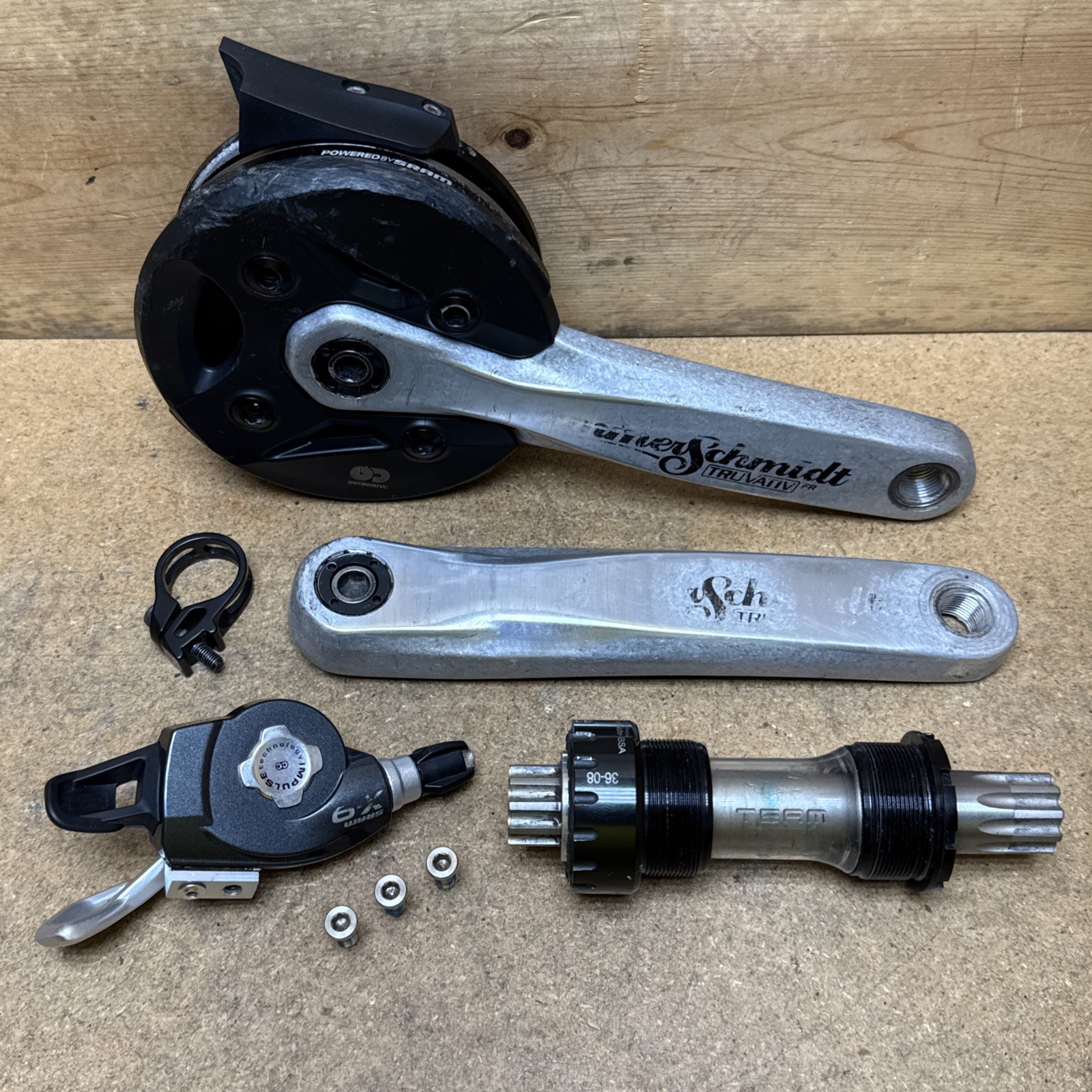 Truvativ Hammerschmidt FR 175mm 2 Speed Crankset w/ Bottom Bracket & X9 Shifter