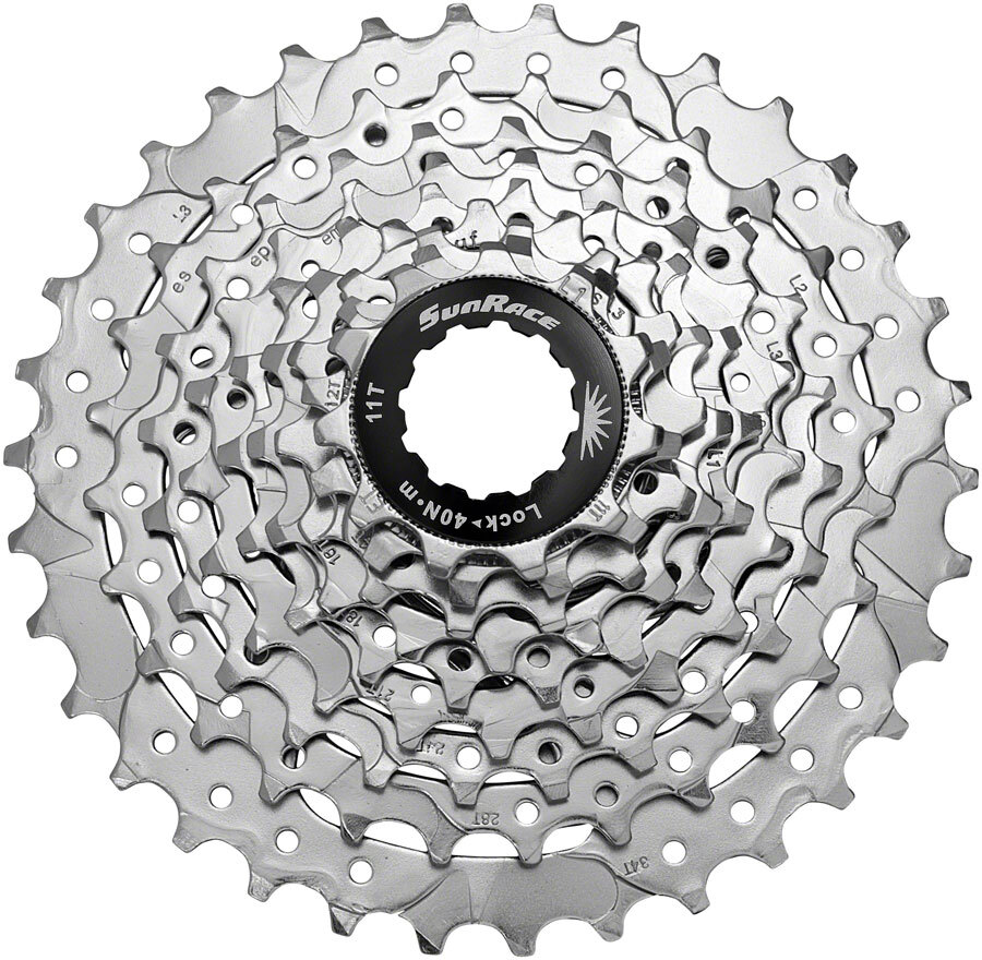 SunRace M96 Cassette – 9-Speed, 11-34t, Nickel