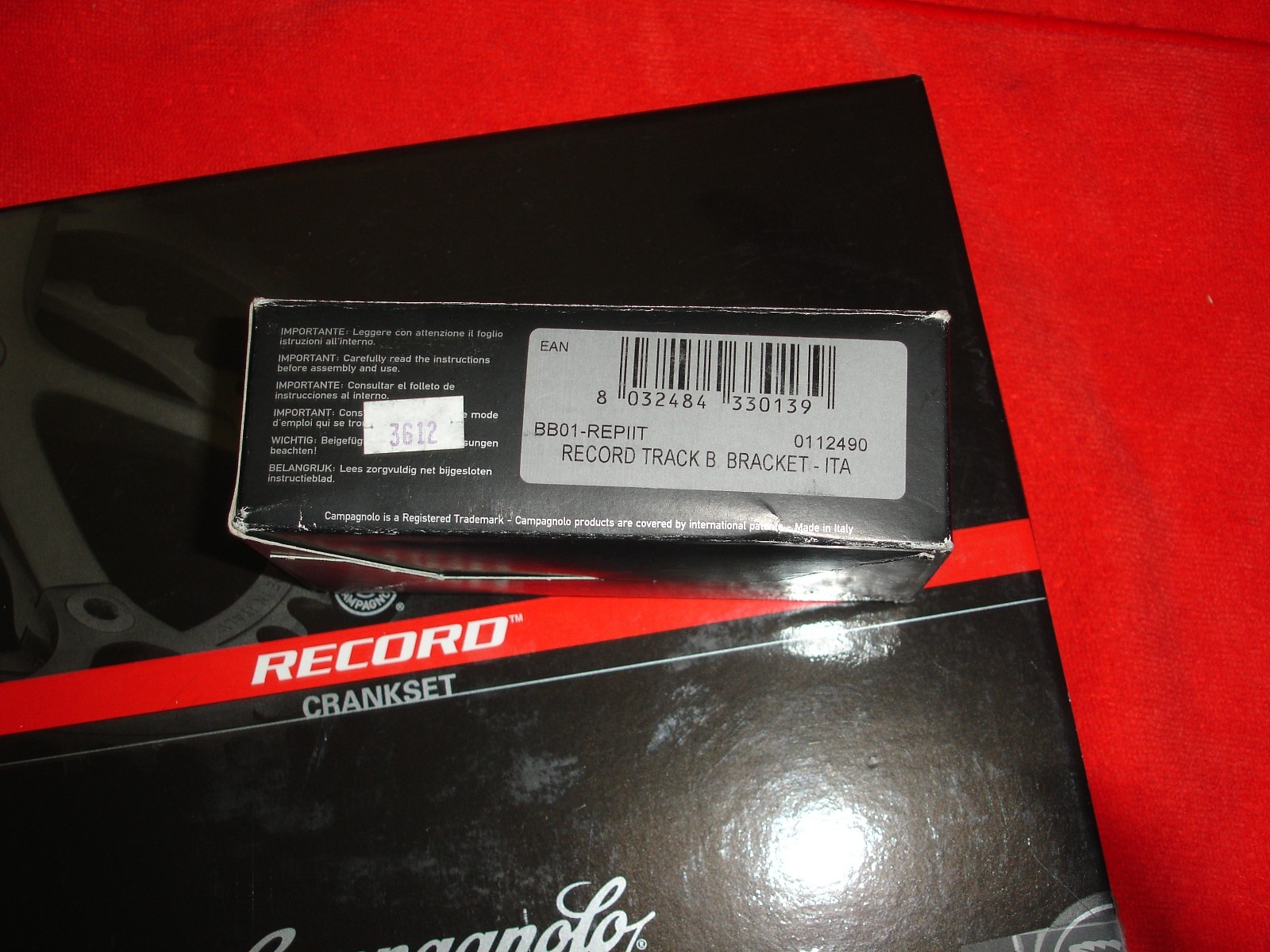Campagnolo Record Pista Crankset with Italian Threaded Bottom Bracket