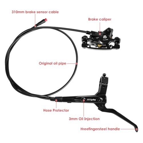 Hydraulic Disc Brake Set for E-Bike, 2-PIN 2-Piston, Pre-Bled, Mineral Oil, MTB