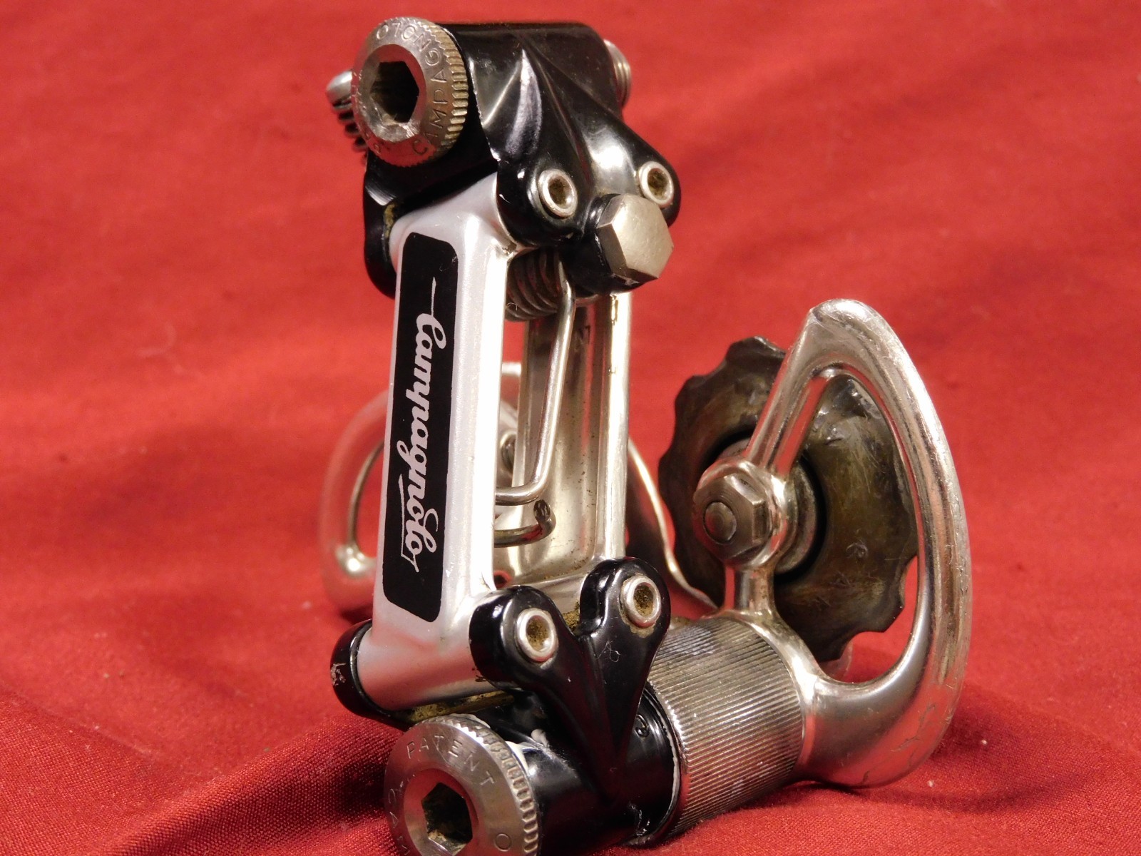 Vintage Pat. 81 Campagnolo 4001 Super Record Rear Derailleur w/ Titanium Bolts