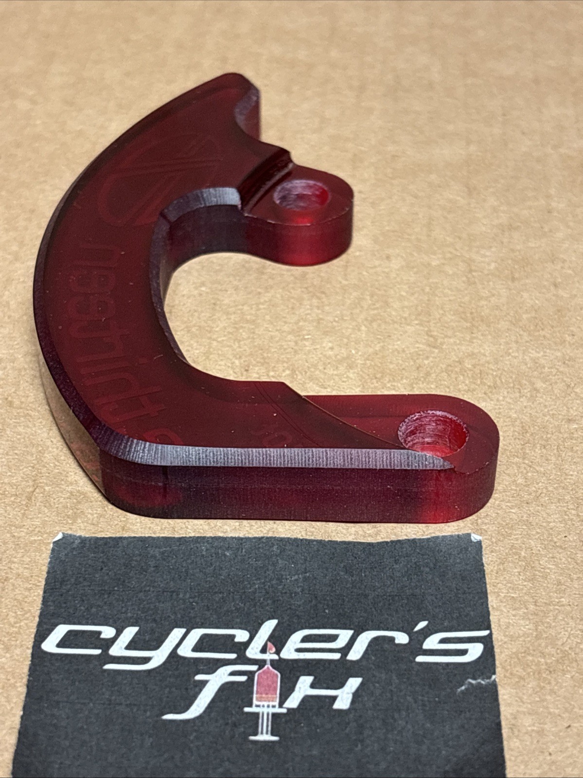 NOS 40T Ethirteen Taco Clear Red Bash Guard For Mtb DH Bike Bicycle Fit: Marin