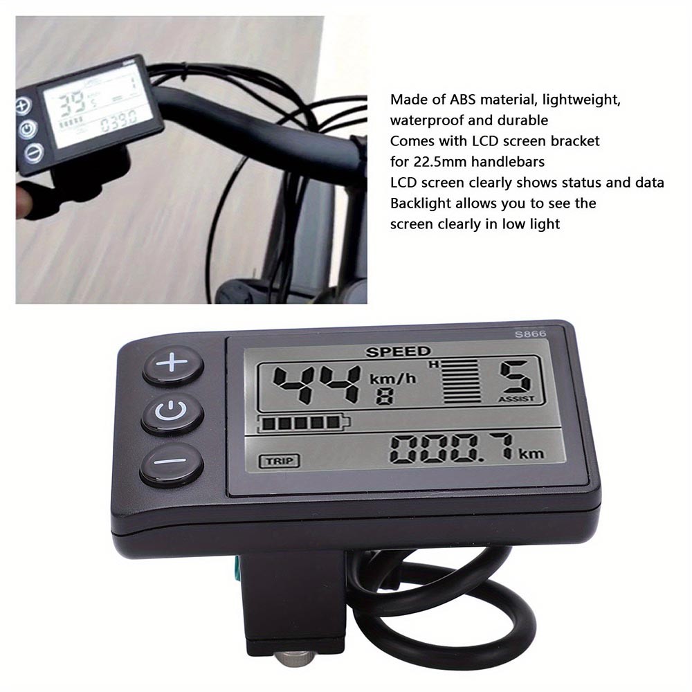Durable Dustproof Modern Tech-Savvy Efficient Electric Bicycle Lcd Display Meter