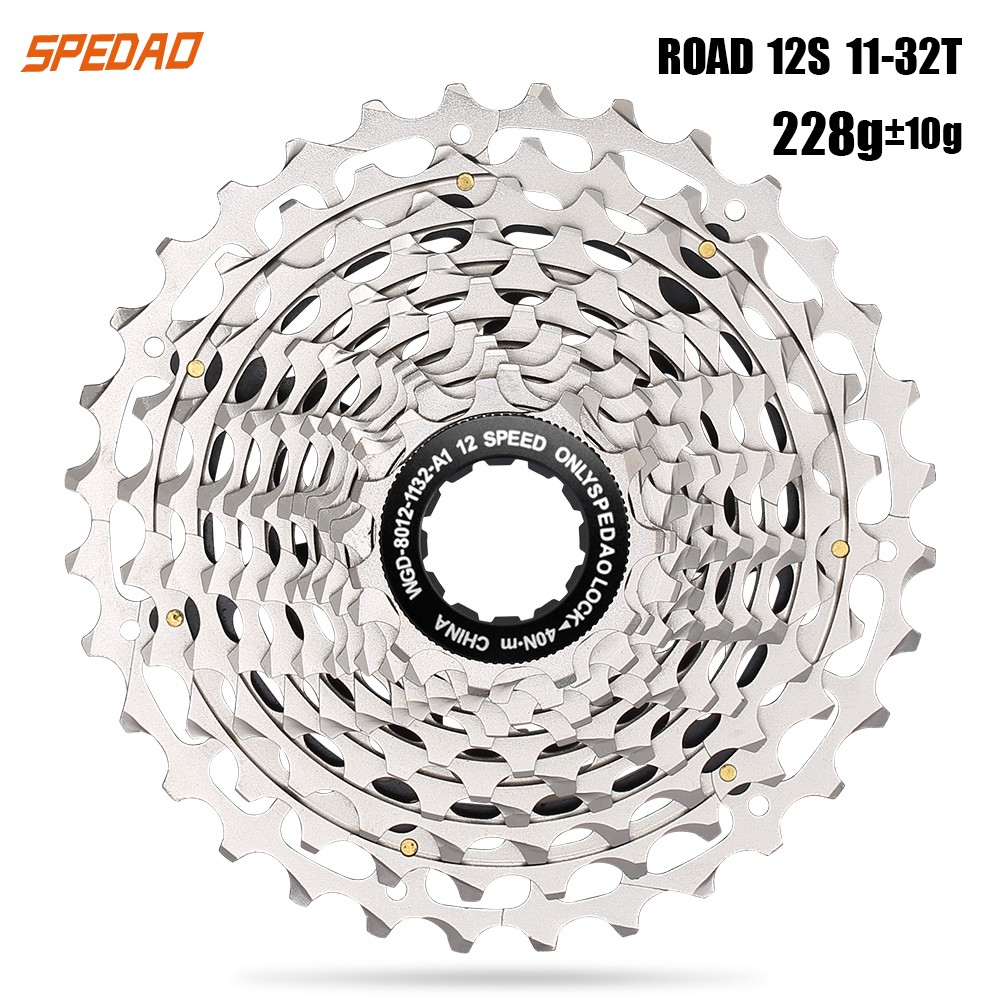 12 Speed Road Cassette 11-32T & Chain 126L Combo DLC CNC 228g for Shimano SRAM