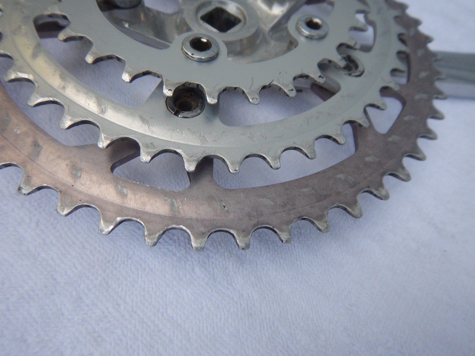 Shimano FC-B124 Biopace Triple Mountain Bike 175 Cranks Crankset Silver 110BCD