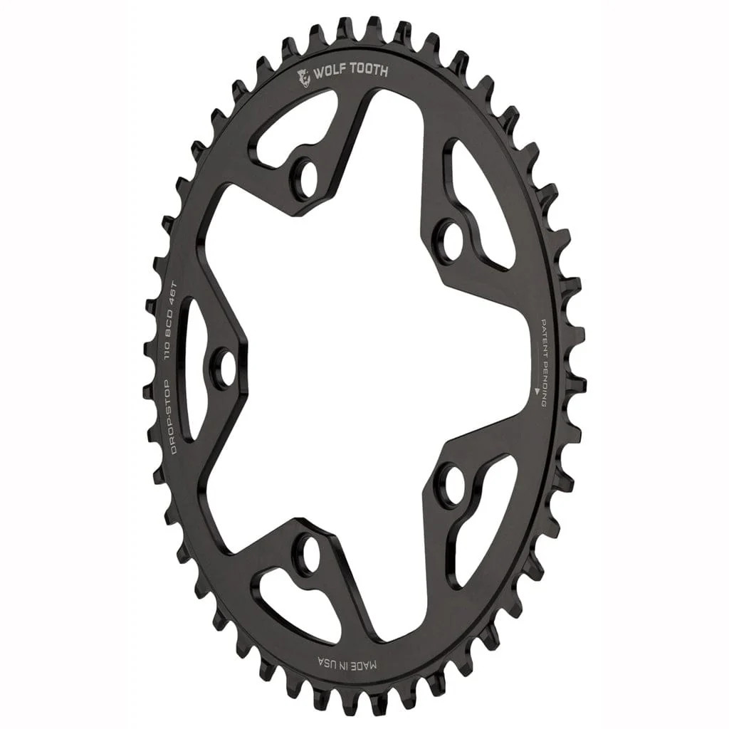 Wolf Tooth Chainring 52t 110 BCD 5-Bolt 10/11/12-Speed Alloy Cyclocross & Road