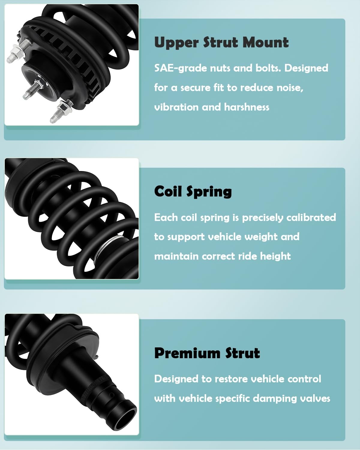 Scitoo Front Shock Absorber Assembly Fit For 2004-2007 For Buick Rainer