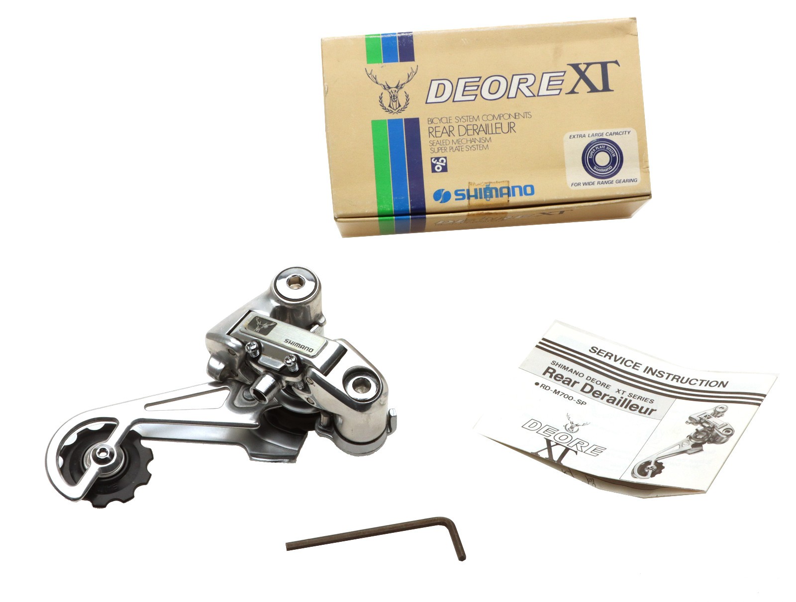 Shimano Deore XT RD-M700SP Rear Derailleur 6s Deerhead NOS NEW RARE Superplate