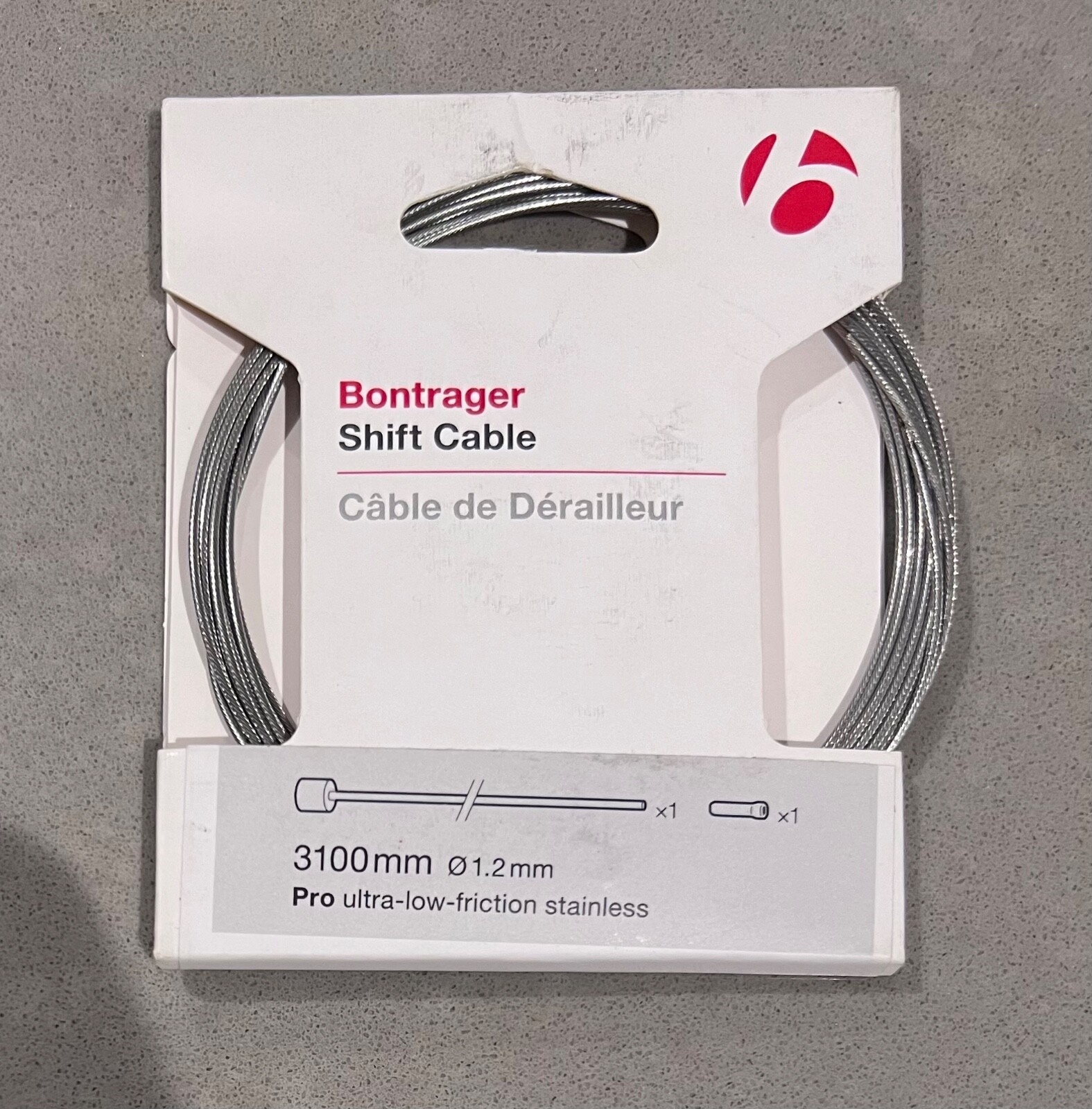New Bontrager Pro Shift Cable 567009 3100mm 1.2mm