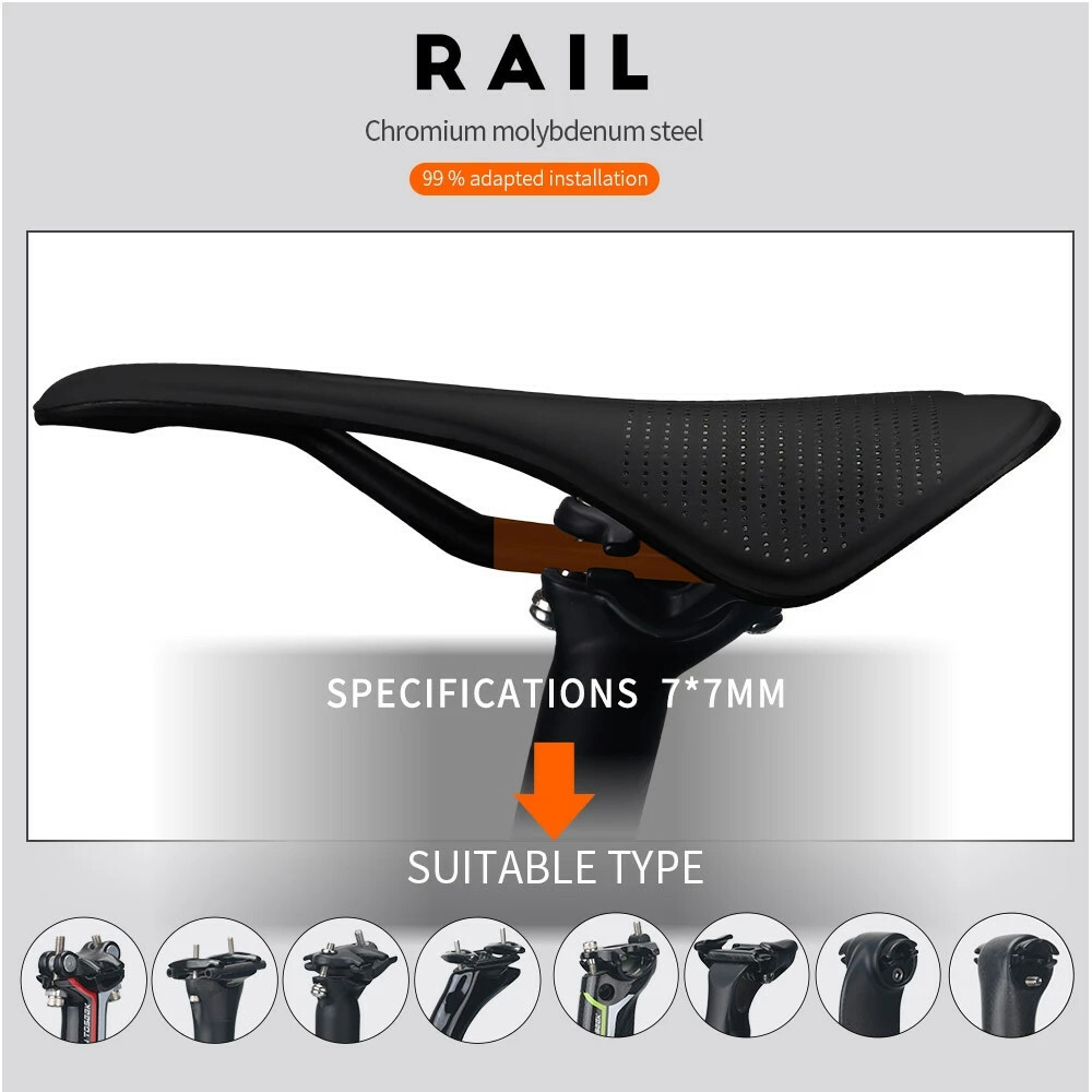 TOSEEK Seat Cushion narrow and small Saddle Recommended for Adult Bike Saddle
