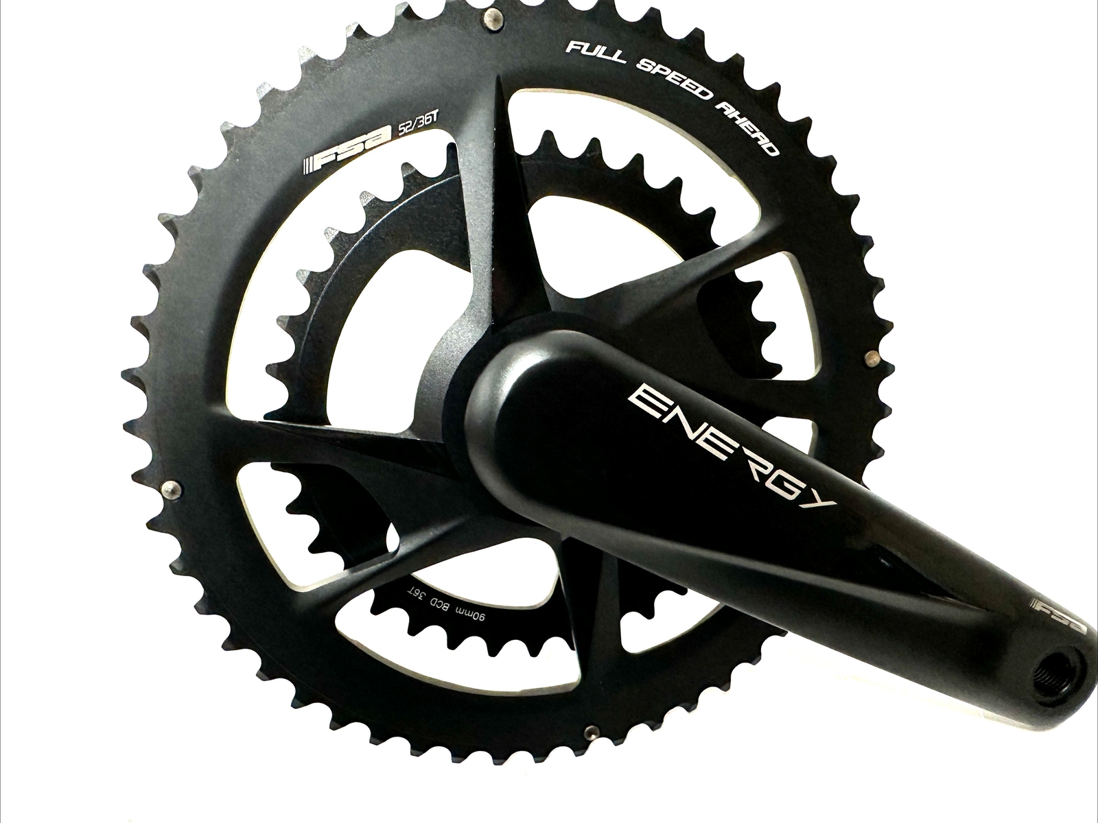 FSA Energy Modular BB386EVO Road Gravel Crankset 172.5mm 9/10/11/12 52/36t New
