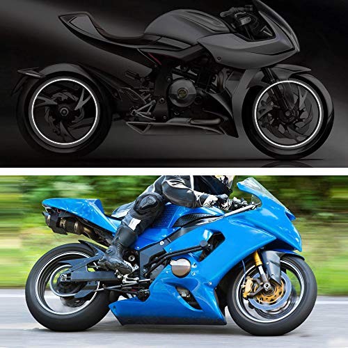 17″ Reflective Wheel Rim Tape Sticker for Motorcycle Wheels Car Cycling White