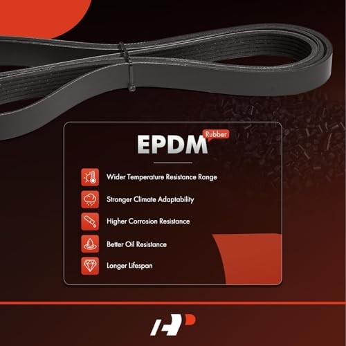 Serpentine Belt 54.21 In for Smart Fortwo 2016 2017, L3 0.9L, GAS
