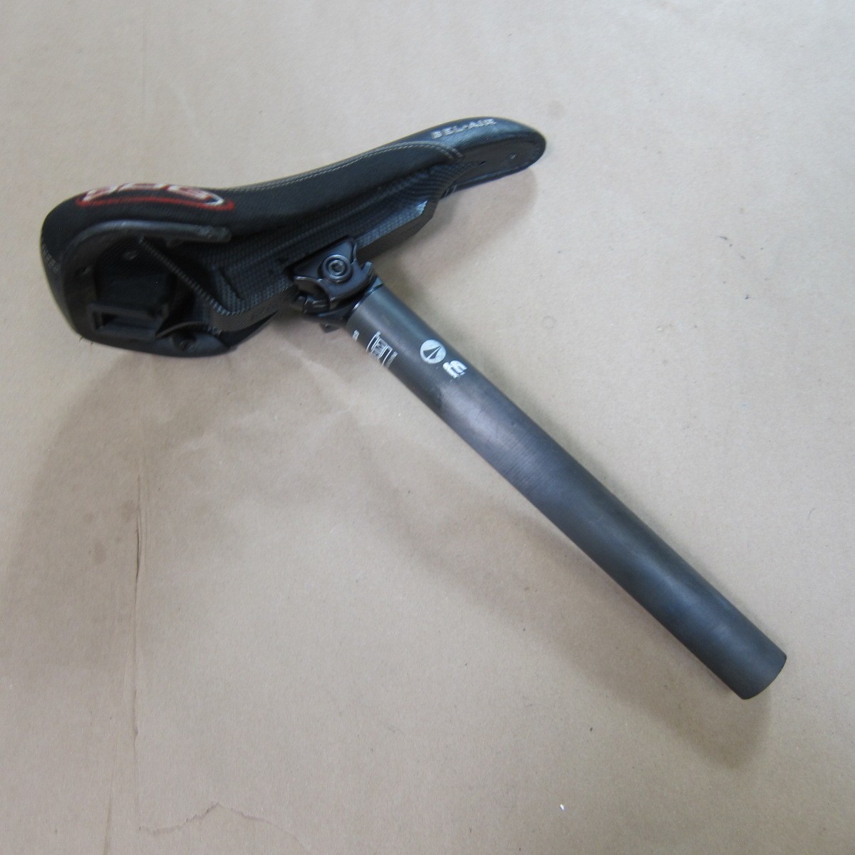 SDG Bel-Air ST I-Beam Saddle Carbon Seatpost Assembly 30.9mm MTB BMX Black