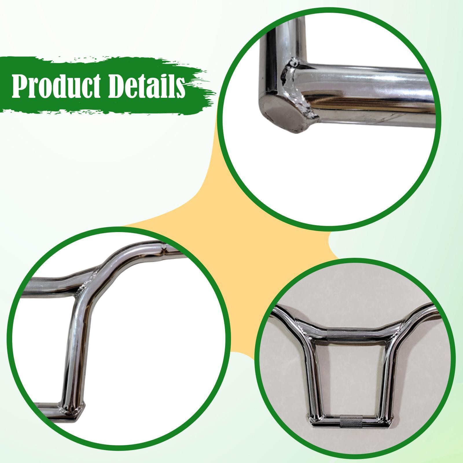 Handlebar for Mountain Bicycle Riser Handle Bar Ergonomic Metal Sturdy Modern