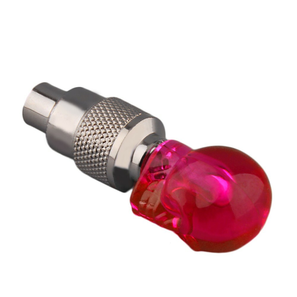 SKULL (2x 4x) LED Valve Cap Bicycle Bike Wheel Tire Light Spoke Lamp Motorcycle