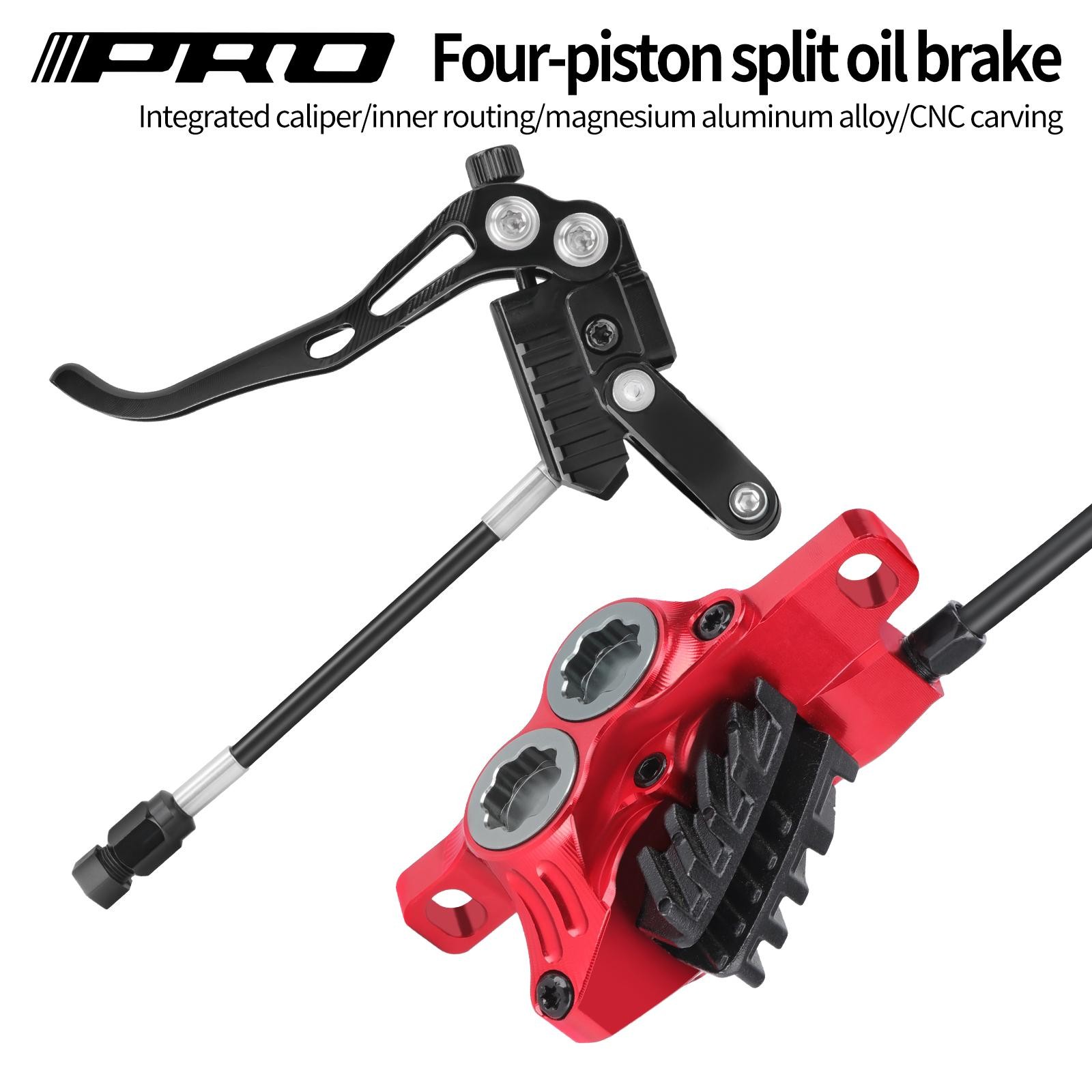 Iiipro Mtb Four Piston Hydraulic Disc Brake 800mm/1550mm Ultra-light Cnc Fully I