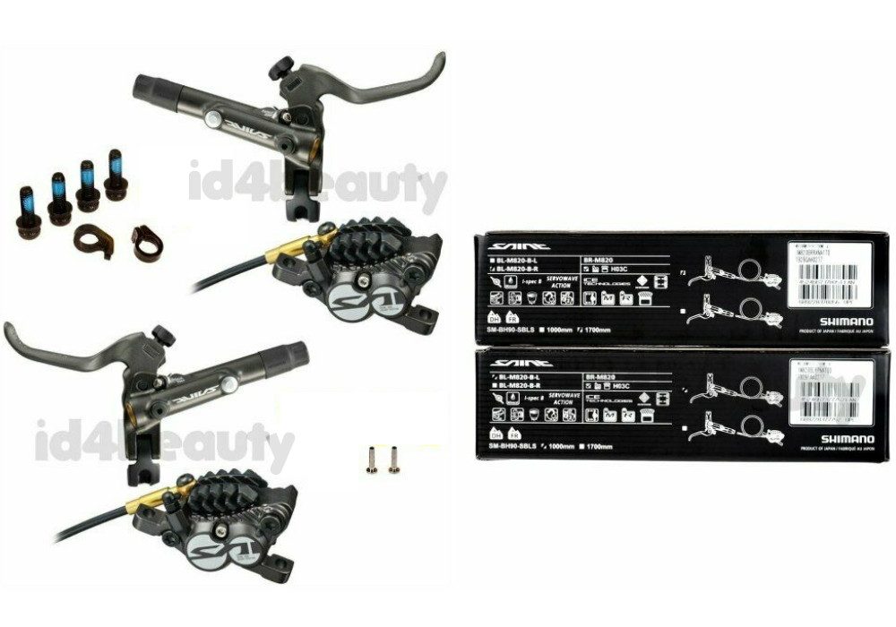 Shimano Saint BL-M820-B Disc Brake Set Left+Right MTB w/o Rotor&Adapter NIB