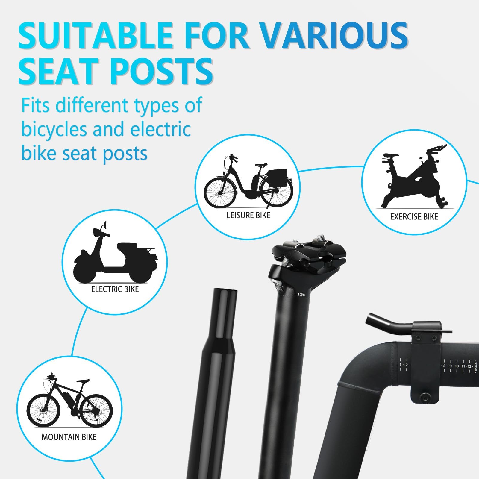 Noseless Bike Seat Cushion for Men & Women – Extra Padding & Wide Saddle Suit…