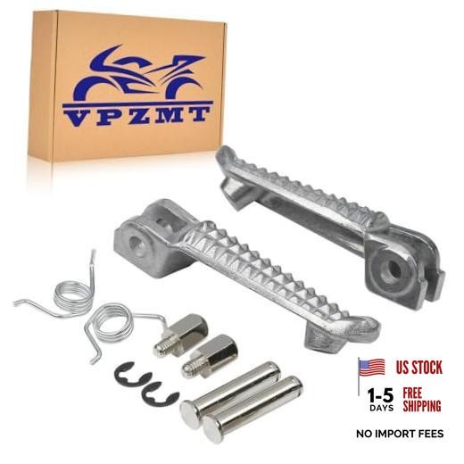 Front Foot Pegs Footrests for yamaha YZF R1 1992-2019, R6 1999 Front-White-1