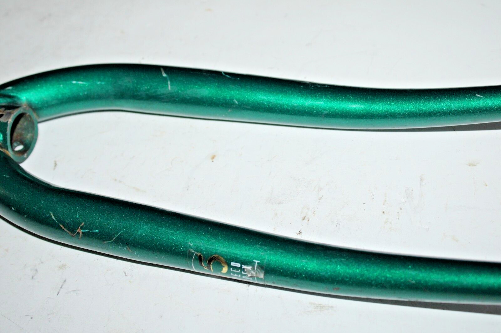 Vintage Touring Road Bike Fork 1″ Threaded 170mm Green Steel Hybrid USA Shipper