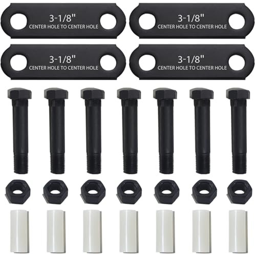 1 Sets Trailer Shackle Kit 3-1/8″ Straps,Tandem Axle 4Pcs 3-1/8″ shackle straps