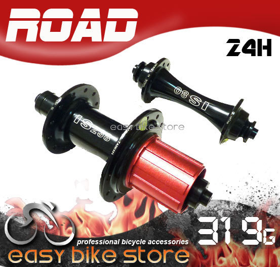 HITOP IS RACING BLACK BIKE ROAD HUB 20h 24h 319G