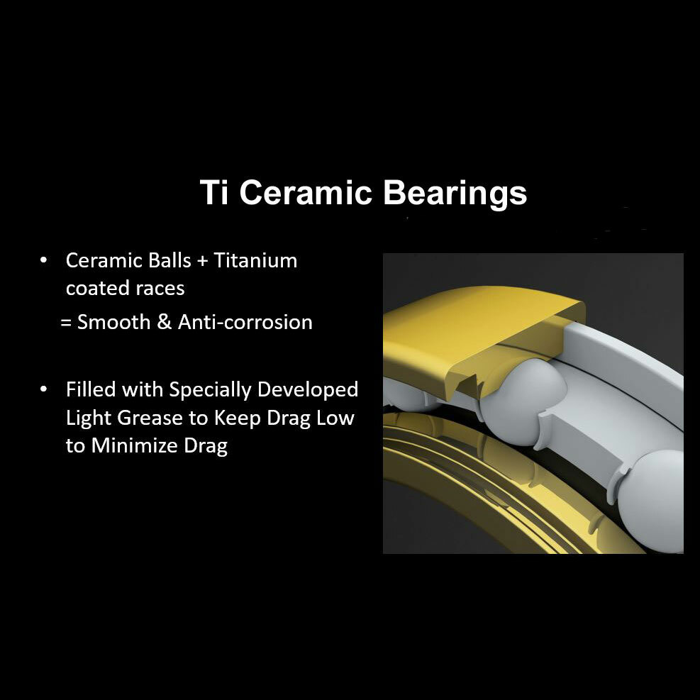 OMNI Racer Worlds Lightest TiN Titanium Ceramic Bearing: 6002, 61002 16x31x10mm