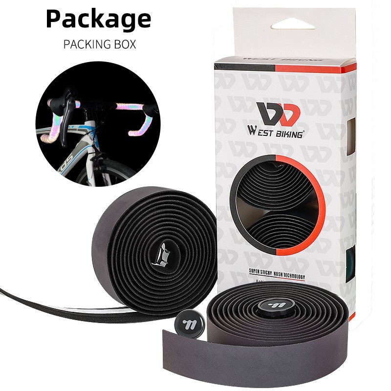 WEST BIKING Reflective Road Bike Bicycle Handlebar Tape Cycling Bar Tape Wrap