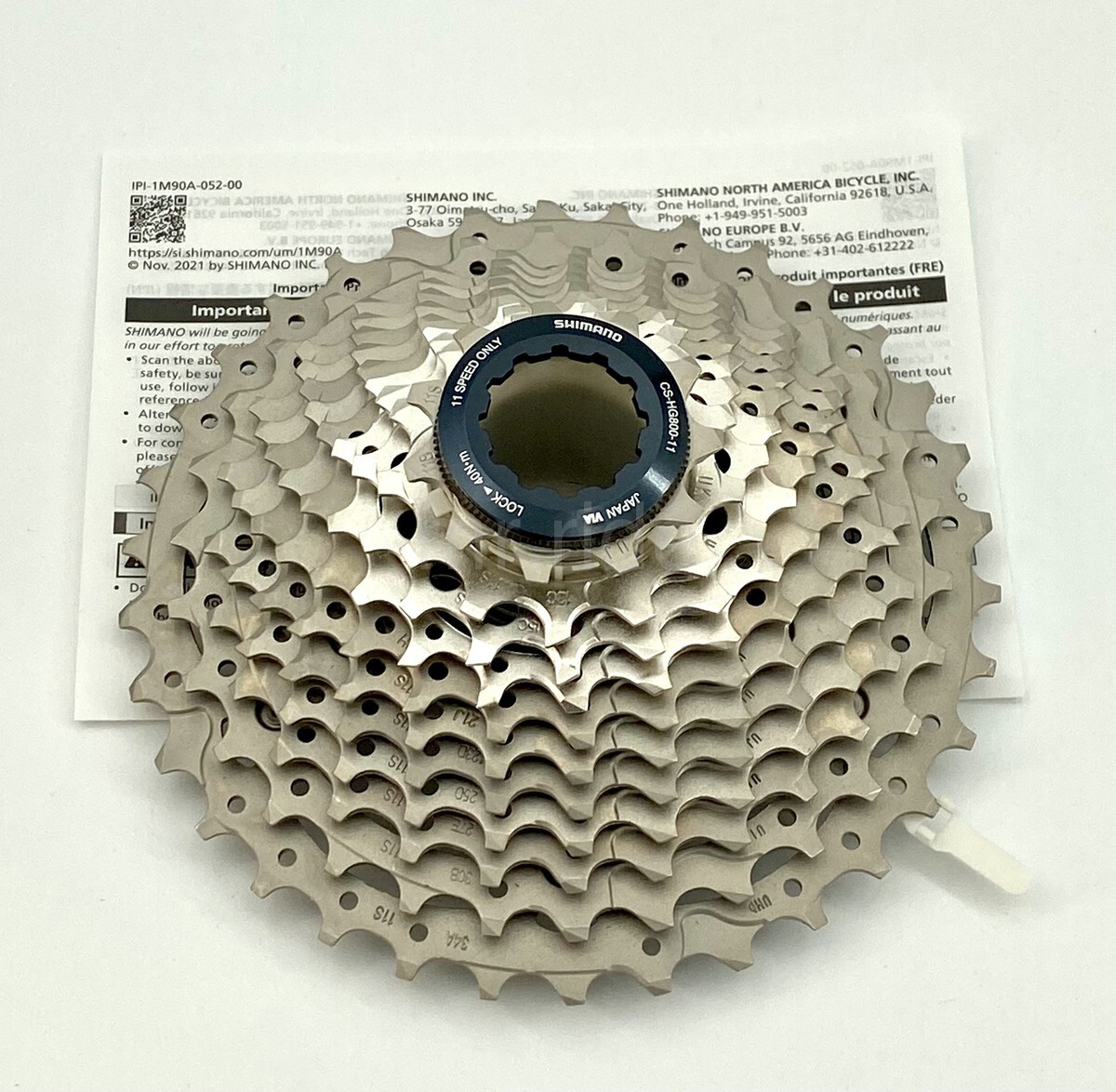 Shimano Ultegra CS-HG800 11-34T 11 Speed Road Bike Cassette HG-EV,Fits R8000/GRX