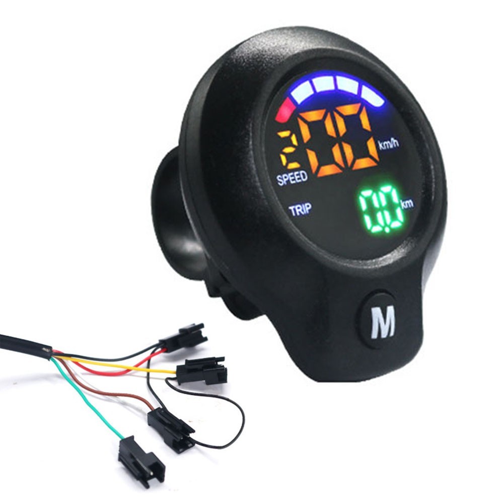 ABS Material Electric Scooter Speedometer with LCD Display and Mileage Tracking