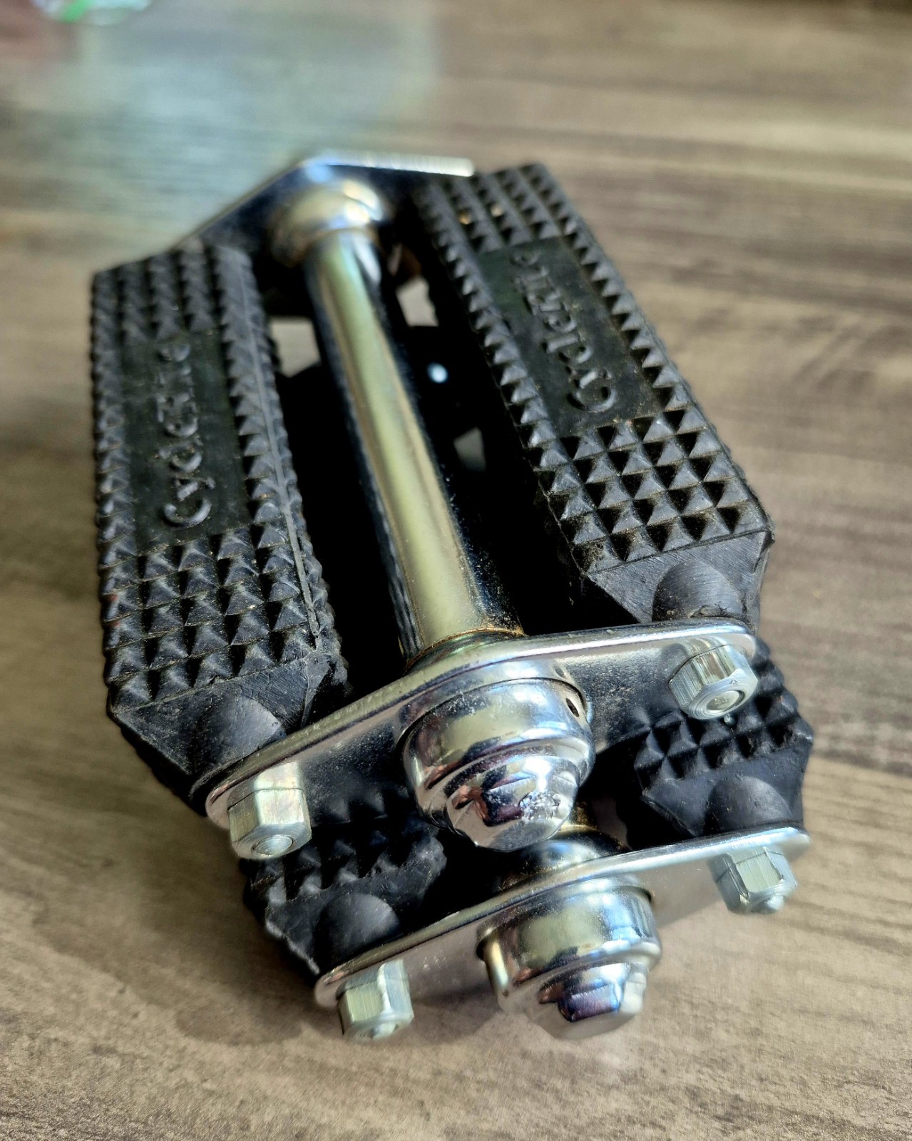 CycleRite GentsNo.20( N.i.B.)Rubber/Steel Pedals 1/2 in Axle Black/Silver