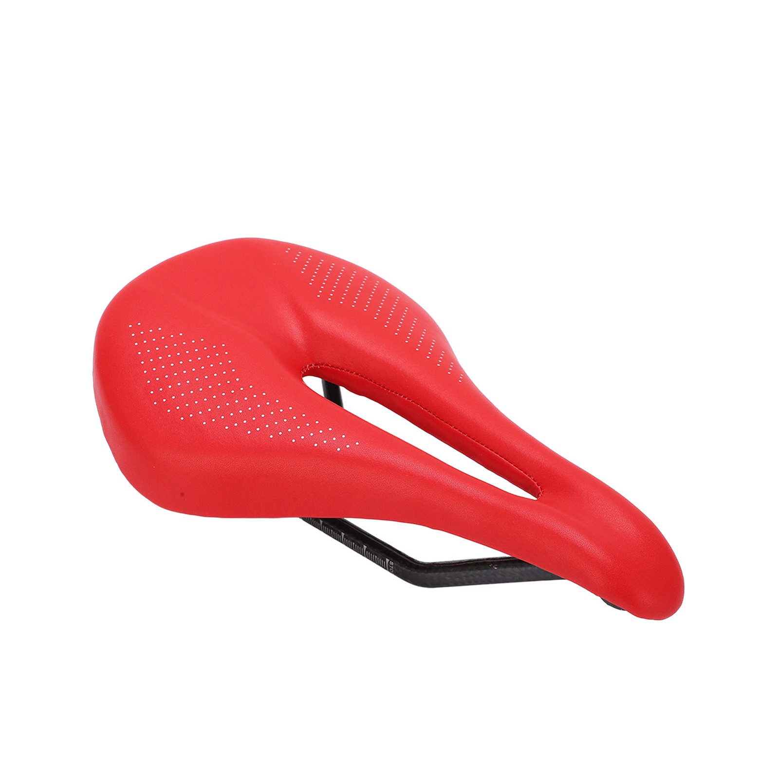 White Saddle Replacement Comfortable Hollow 3K Carbon Fiber + Leather