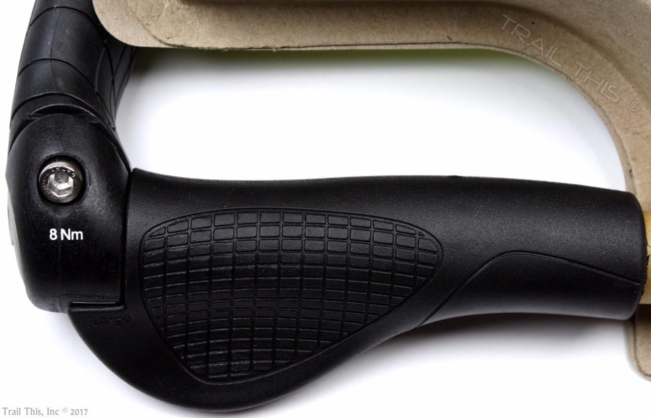 Ergon GP5-L Large Ergo 5-Finger Handlebar Bike Grips Bar Ends MTB / Hybrid