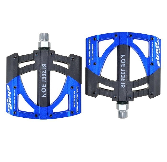 Aluminum Road MTB Mountain Bike XC Bicycle Pedal 3 Sealed Bearings Flat Pedals