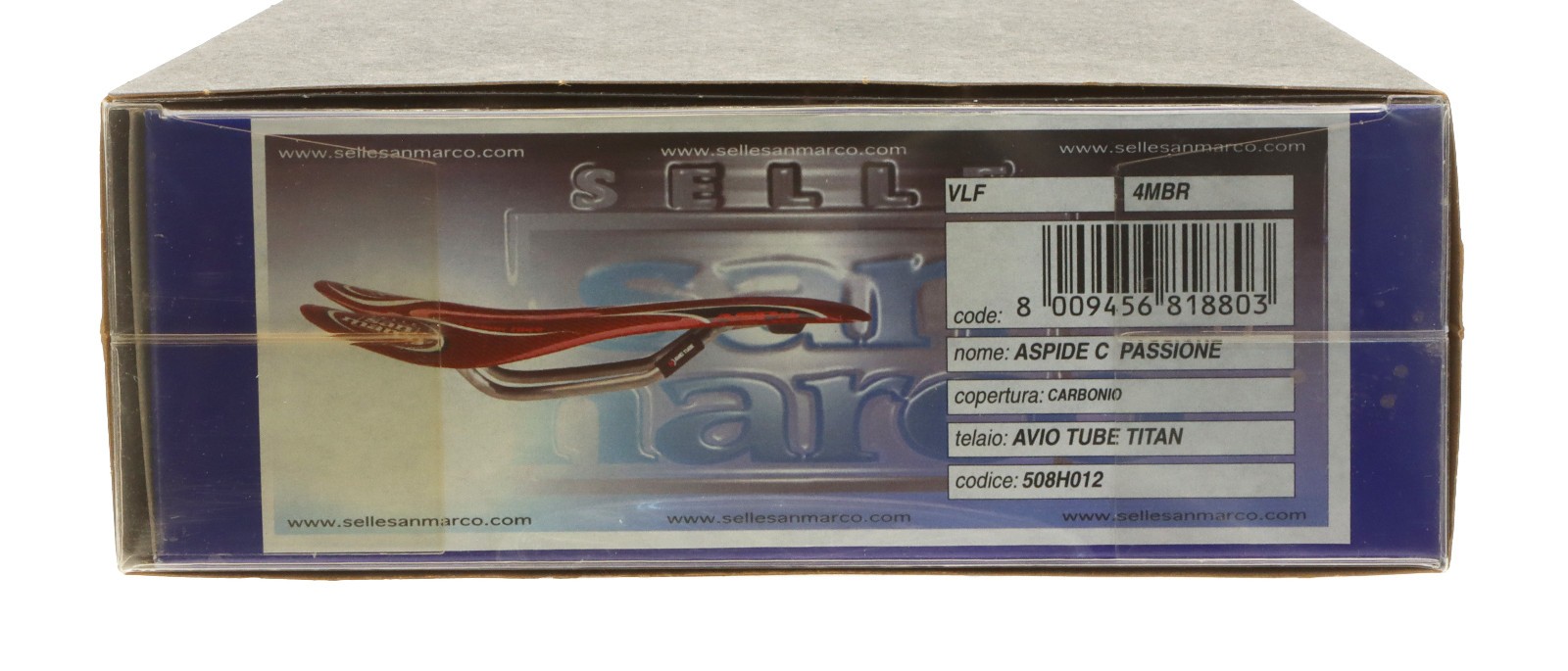 Selle San Marco Aspide Saddle Carbon Fiber Body Titanium Rails Red NIB NOS NEW