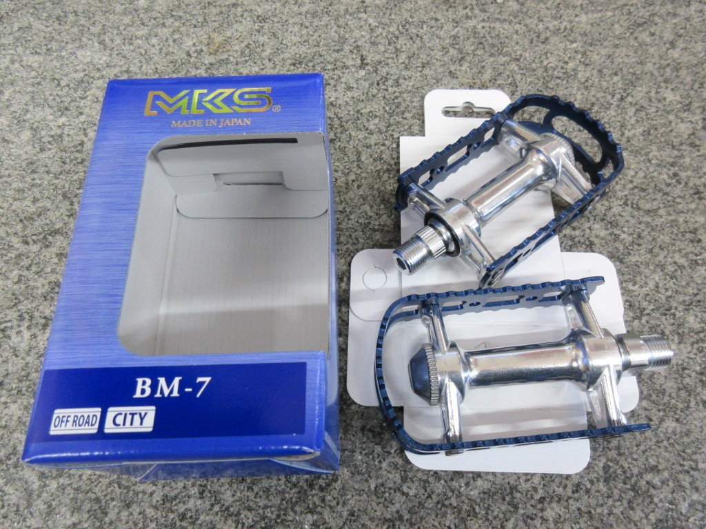 MKS Mikashima Pedal BM-7 Blue 9/16 Axis Unused BMX/MTB/Pisto